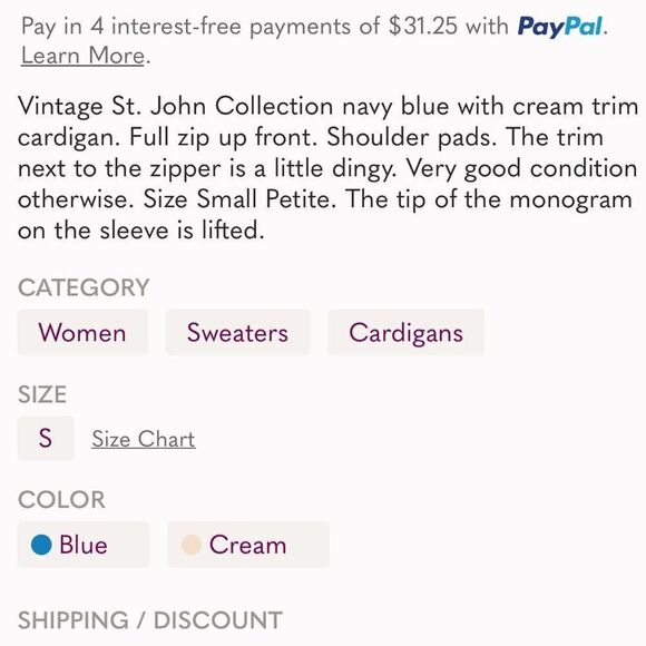 St. John Collection cardigan - Picture 6 of 6